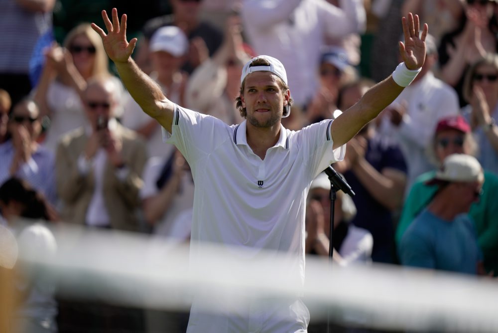 1. kolo vo Wimbledone: Ben Shelton - Otto Virtanen 