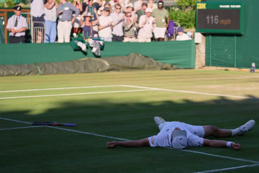 3. kolo vo Wimbledone: Arthur Fery (V.Brit) - Zizou Bergs (Belg.)