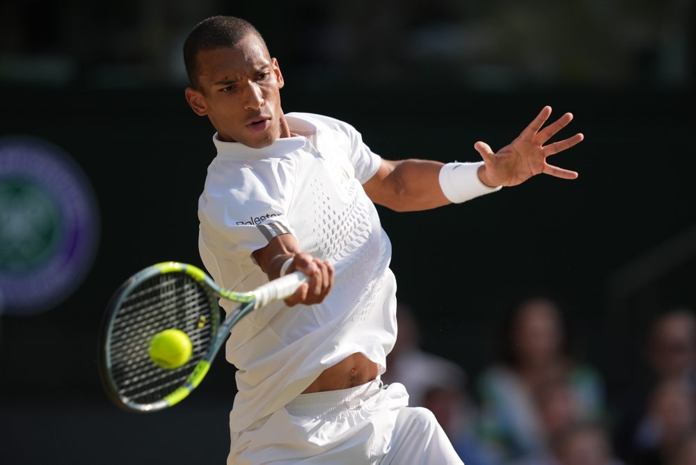 Štvrťfinále dvojhry mužov vo Wimbledone: Novak Djokovič - Felix Auger-Aliassime