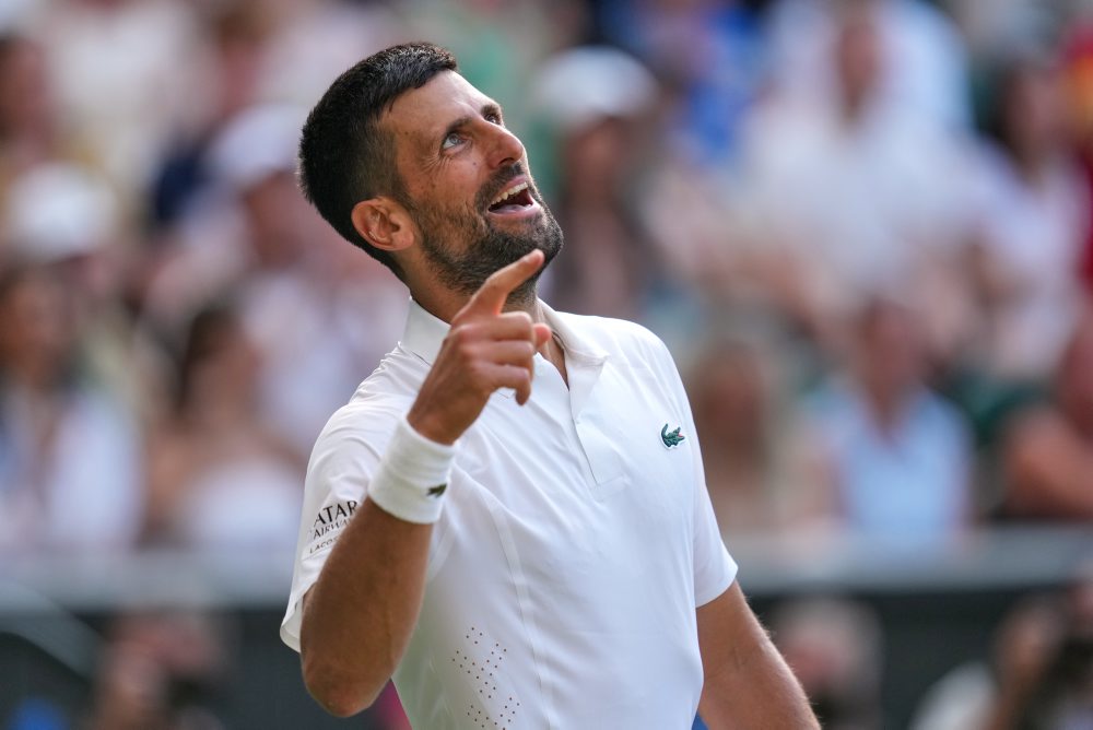 Štvrťfinále dvojhry mužov vo Wimbledone: Novak Djokovič - Felix Auger-Aliassime