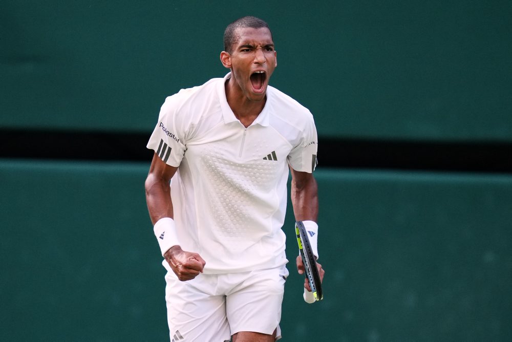 Štvrťfinále dvojhry mužov vo Wimbledone: Novak Djokovič - Felix Auger-Aliassime