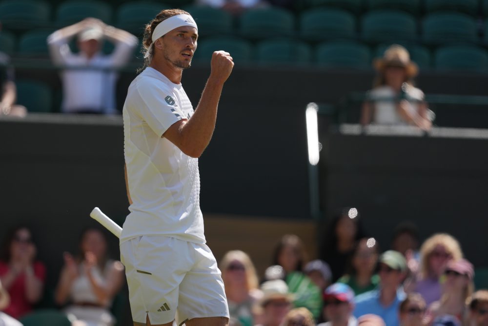 Štvrťfinále dvojhry mužov vo Wimbledone: Alexander Zverev - Taylor Fritz 