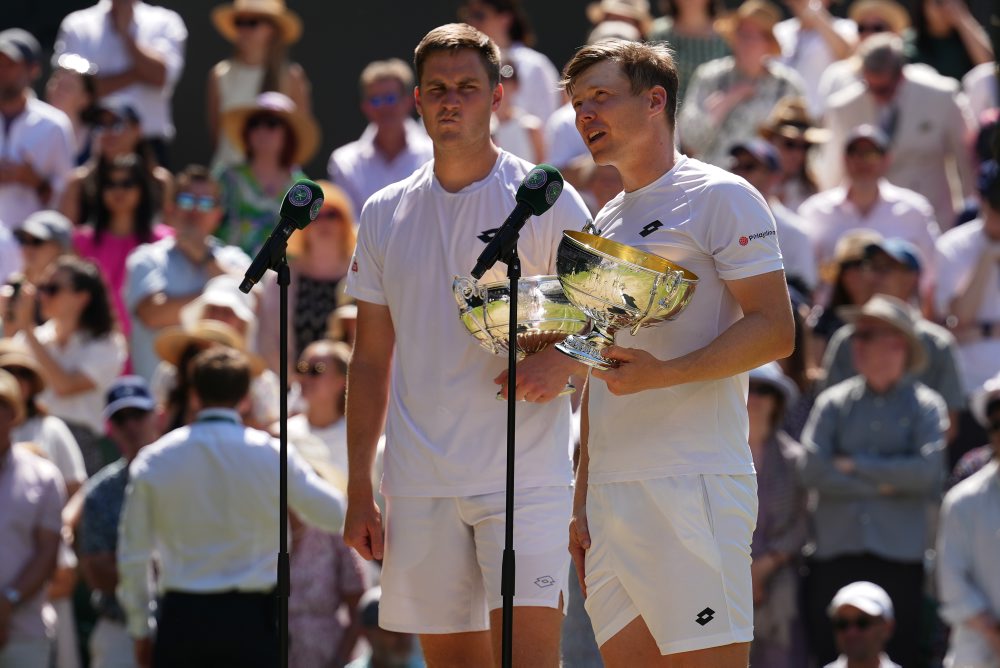 Finále mužskej štvorhry vo Wimbledone:  Harri Heliövaara, Henry Patten - Marcelo Arevalo, Mate Pavič