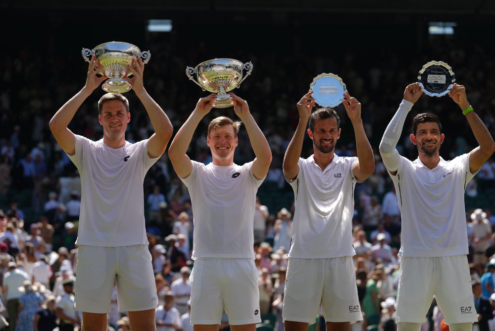 Finále mužskej štvorhry vo Wimbledone:  Harri Heliövaara, Henry Patten - Marcelo Arevalo, Mate Pavič