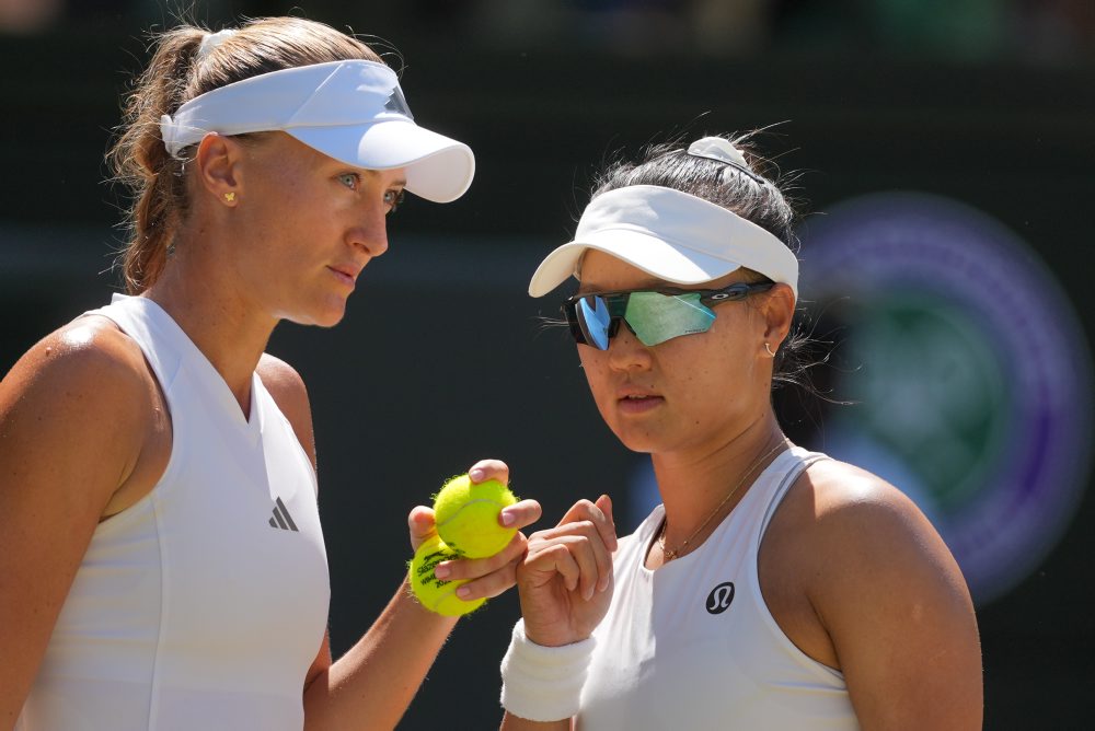 Finále ženskej štvorhry vo Wimbledone: Kuo Chan-jü, Kristina Mladenovicová – Gabriela Dabrowská, Luisa Stefaniová 