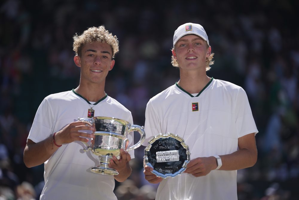 Finále juniorskej dvojhry vo Wimbledone: Jordan Lee - Cruz Hewitt 
