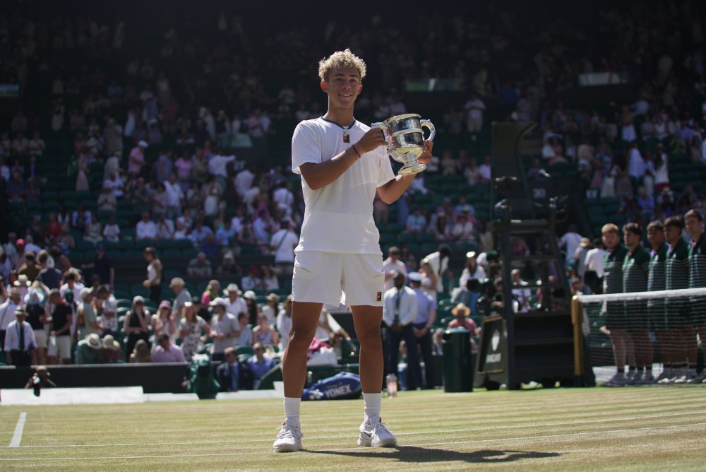 Finále juniorskej dvojhry vo Wimbledone: Jordan Lee - Cruz Hewitt 