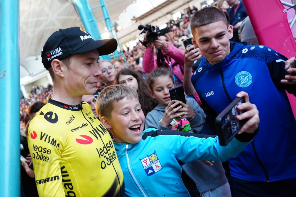 predstavenie tímov pred štartom Giro d'Italia v Bulharsku 