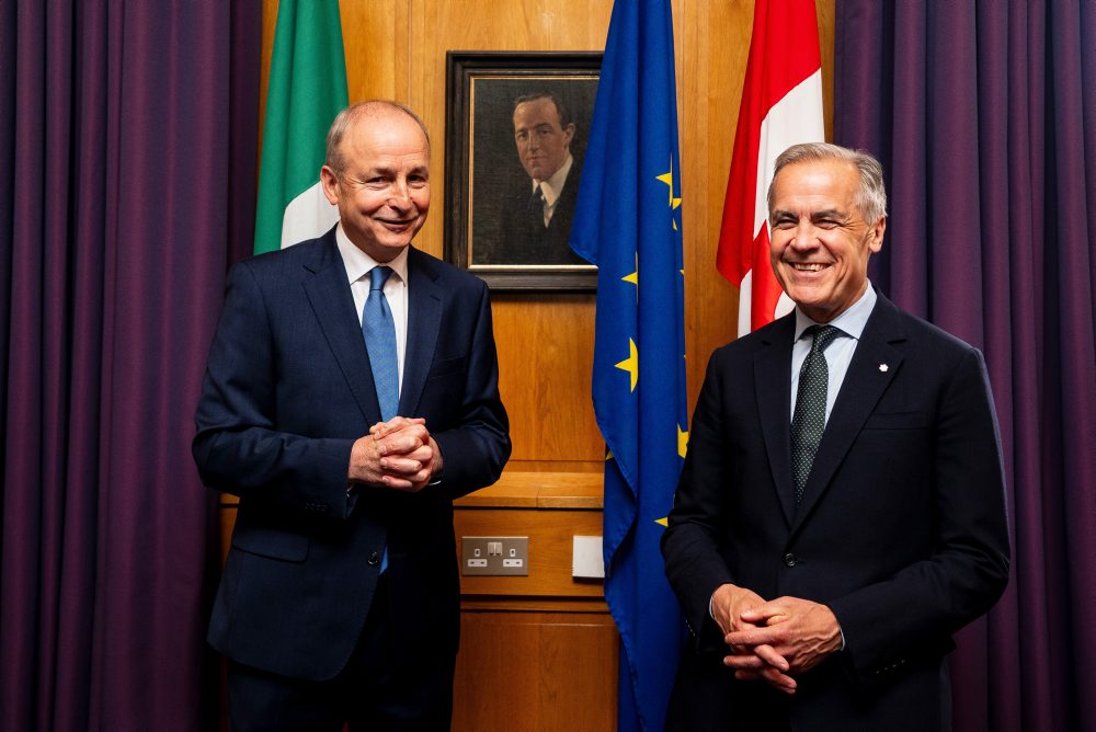 Kanadský premiér Mark Carney v Írsku