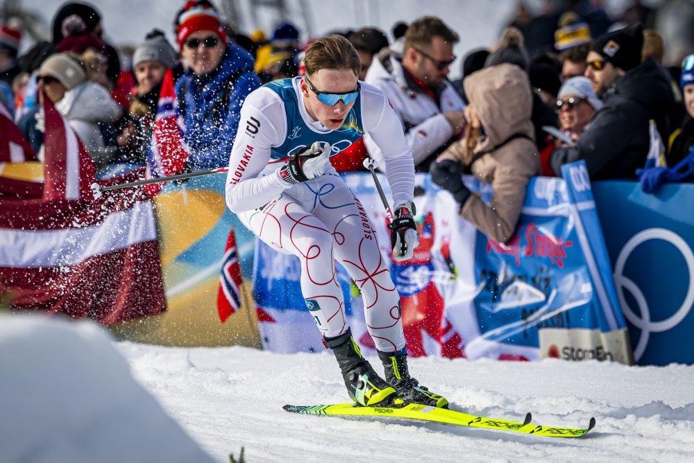 Slovák Tomáš Cenek v šprinte klasicky v bežeckom lyžovaní 