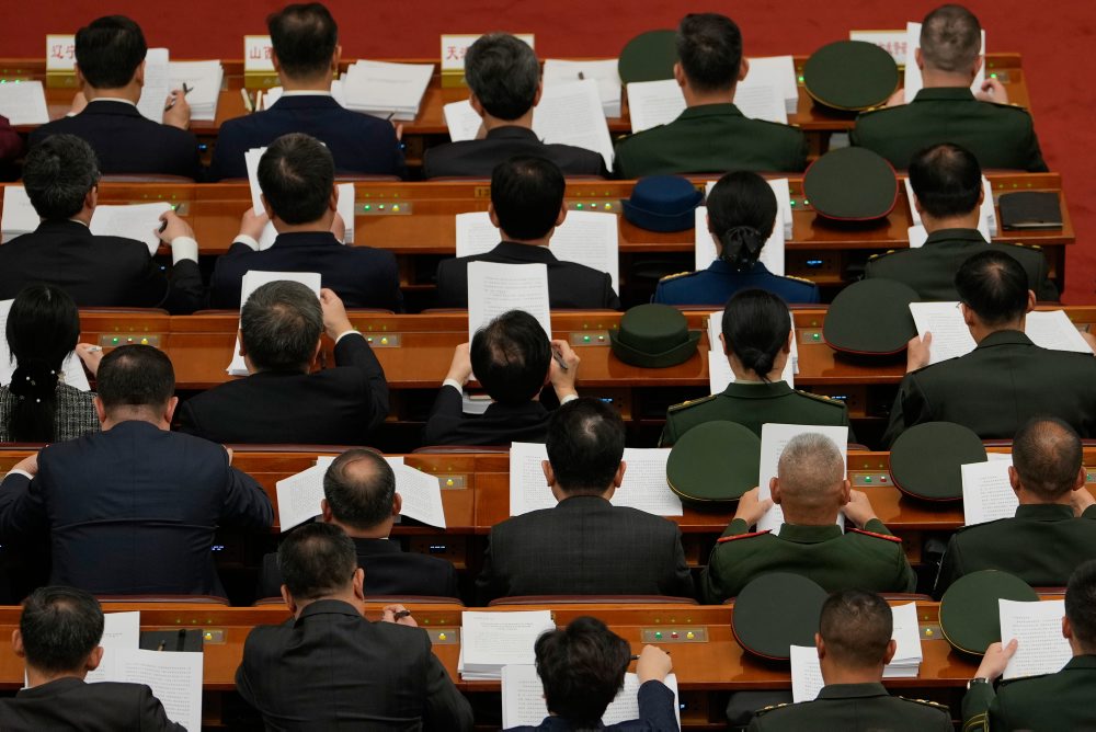 Zasadanie čínskeho parlamentu