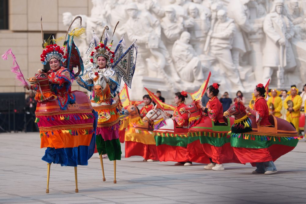 Folklórne predstavenie v Pekingu