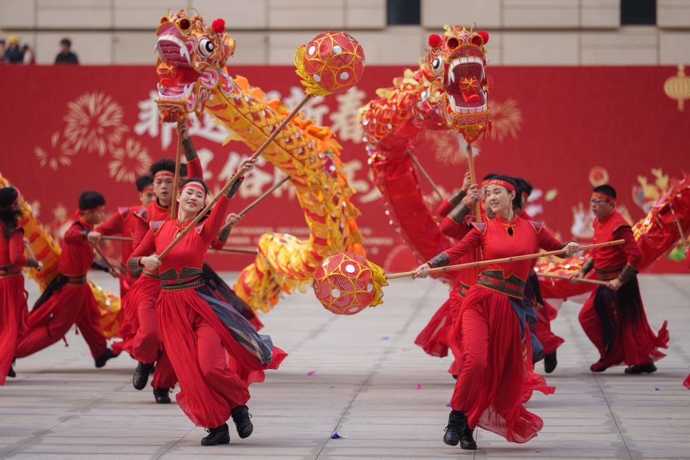 Folklórne predstavenie v Pekingu