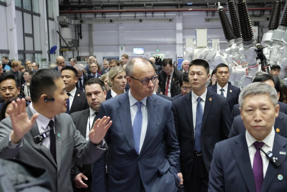 Nemecký kancelár Friedrich Merz v Číne 