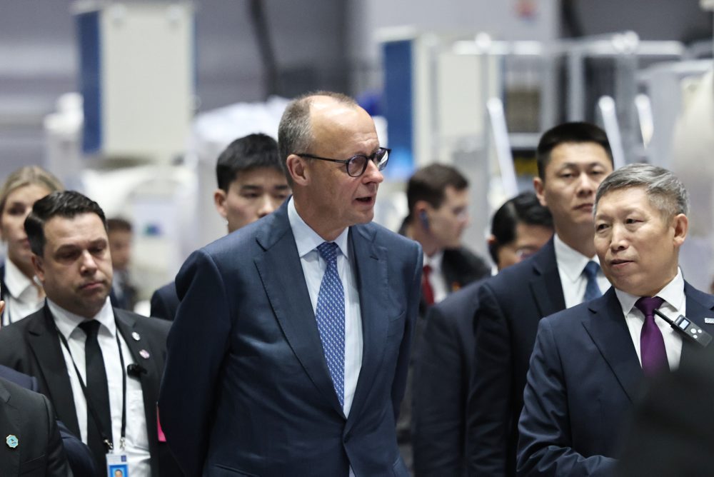 Nemecký kancelár Friedrich Merz v Číne 