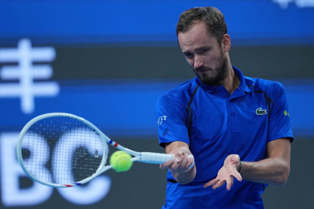 Semifinále mužskej dvojhry v Pekingu: Daniil Medvedev - Novak Djokovič 