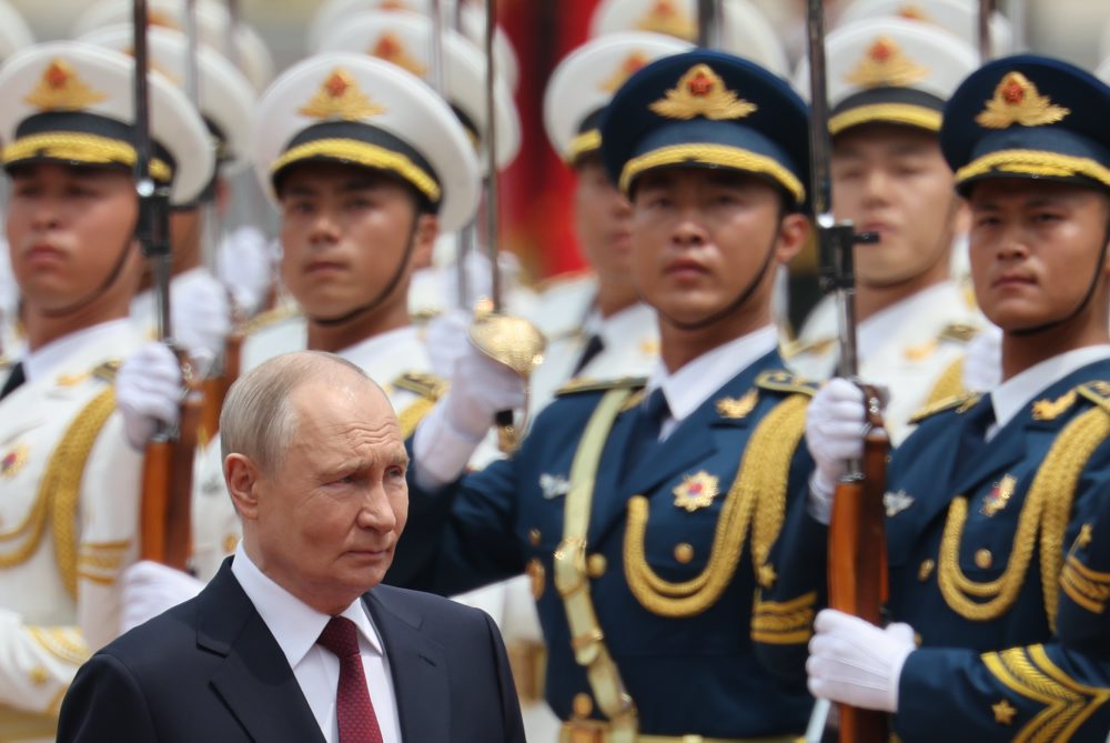 Ruský prezident Vladimir Putin v Číne