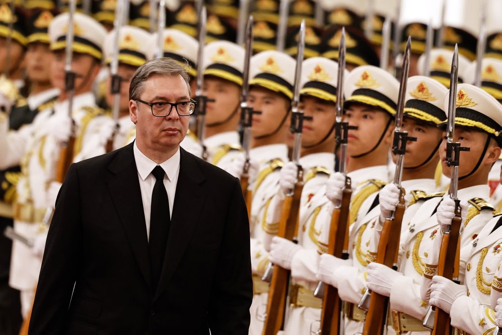 Srbský prezident Aleksandar Vučič v Číne