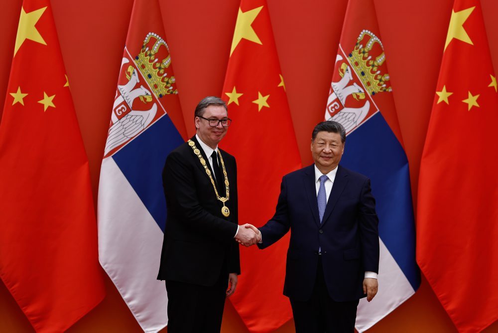 Srbský prezident Aleksandar Vučič v Číne
