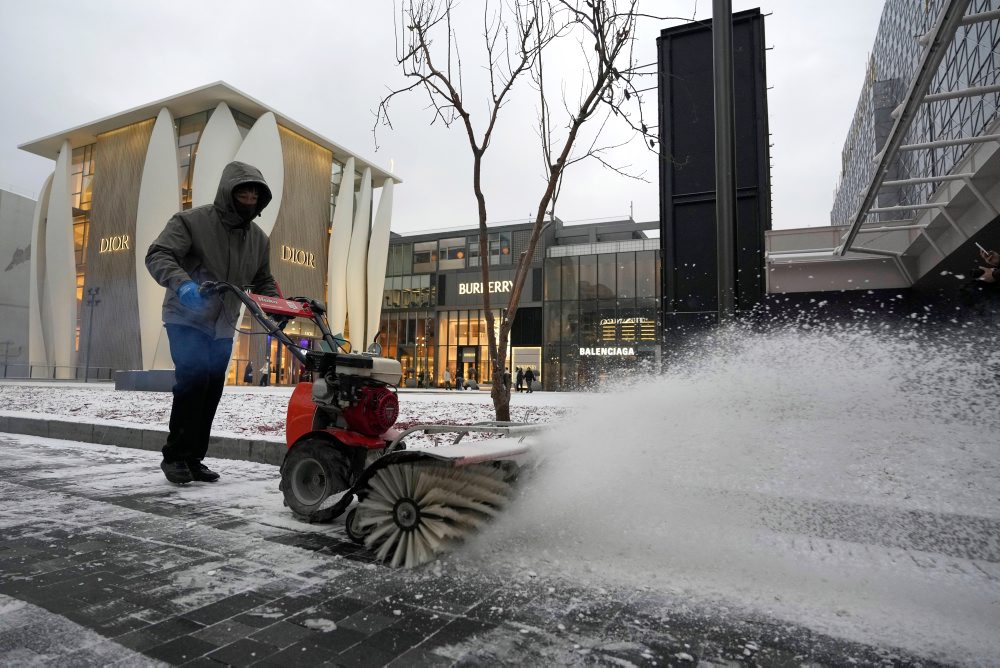 Prvý tohotoročný sneh v Číne