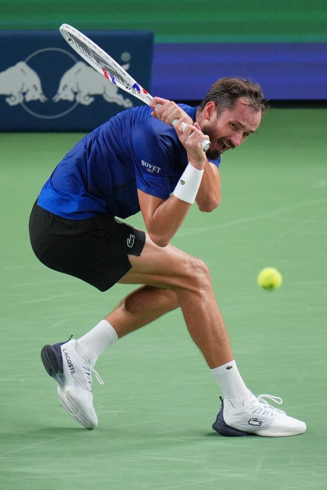 Semifinále dvojhry mužov v Šanghaji: Rafael Jodar - Daniil Medvedev