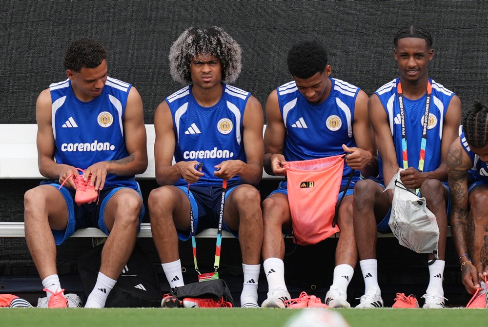 Tréning Curacaa pred úvodným duelom proti Nemecku na MS vo futbale v USA 
