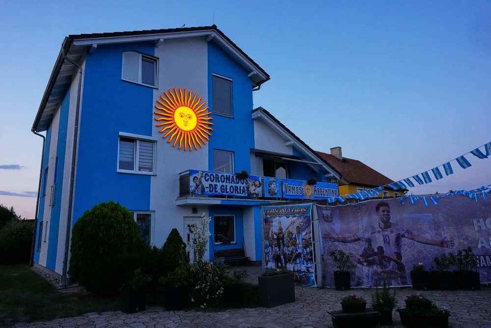 Fanúšik Argentíny v českej dedine Bukovka