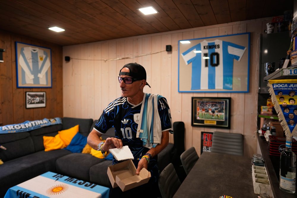 Fanúšik Argentíny v českej dedine Bukovka