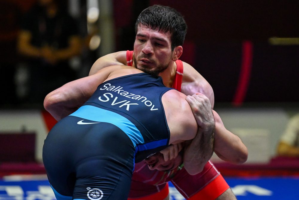 Slovenský zápasník Tajmuraz Salkazanov zabojuje o zlato, v semifinále zdolal Kuramagomedova