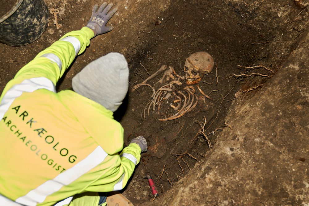 Archeologické nálezisko v parku Hans Tavsens v Kodani 