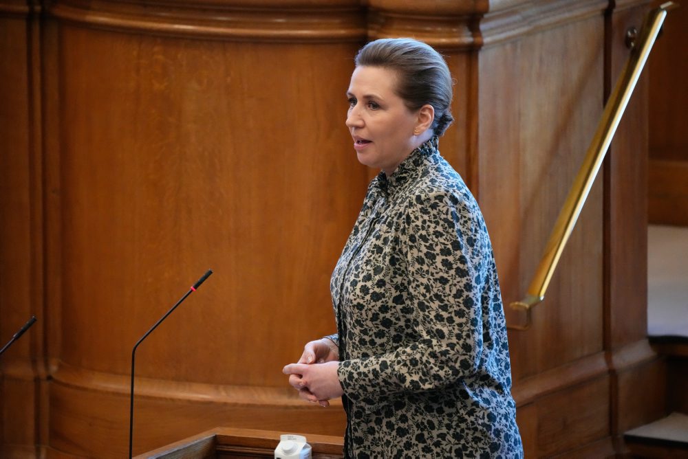 Vystúpenie dánskej premiérky v parlamente 