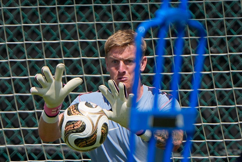 Tréning Anglicka pred semifinále MS vo futbale proti Argentíne