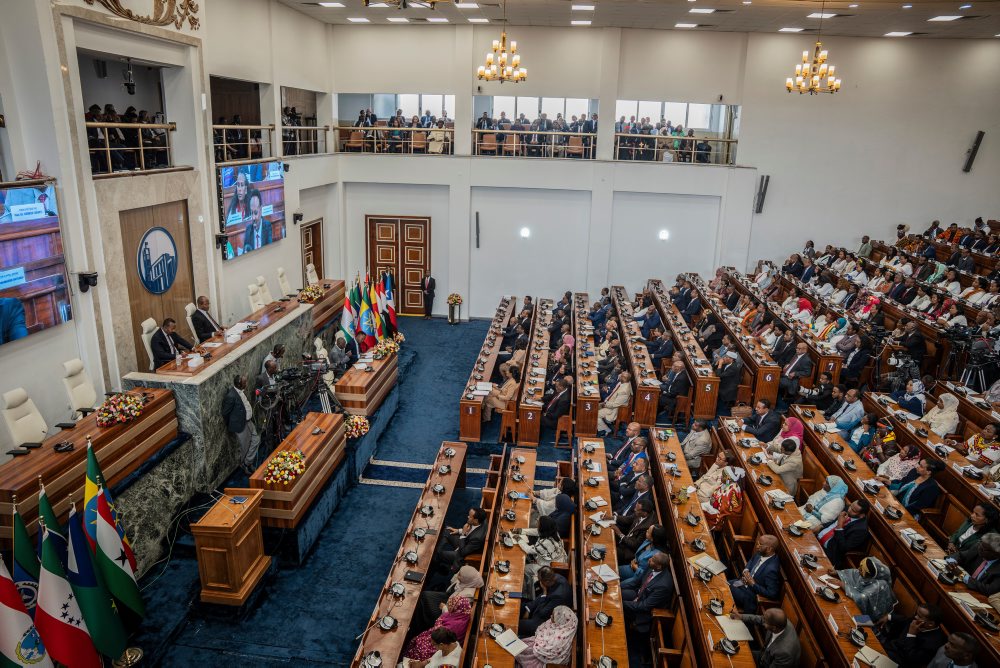 Zasadnutie parlamentu v Etiópii T