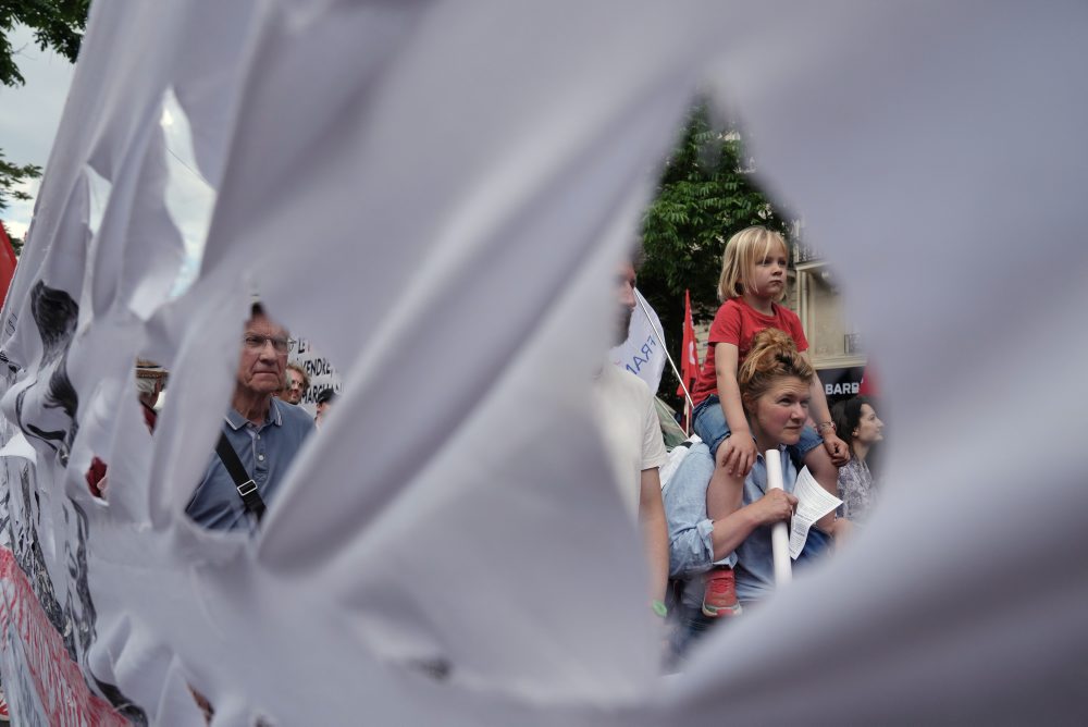 Prvomájová demonštrácia v Paríži