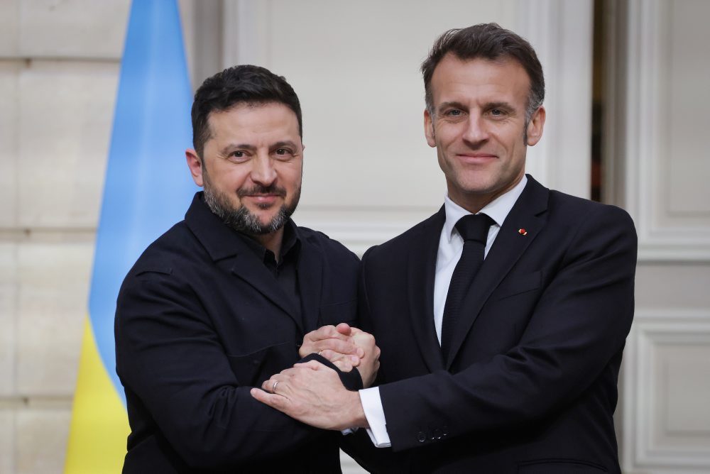 Ukrajinský prezident Volodymyr Zelenskyj v Paríži