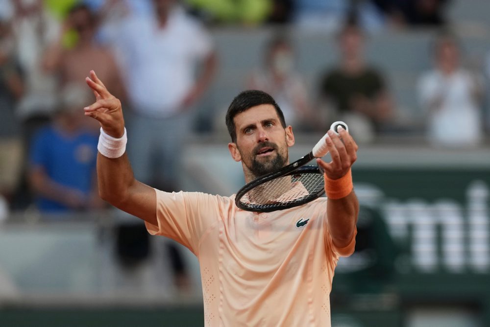 Srb Novak Djokovič si zahrá v 3. kole dvojhry na grandslame Roland Garros 