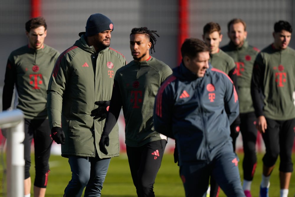 Tréning Bayernu pred zápasom proti Eindhovenu v Lige majstrov