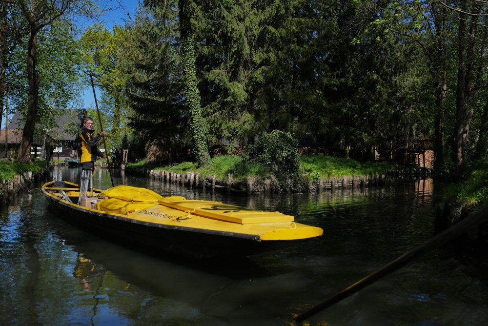 Poštárka na loďke v Spreewalde 