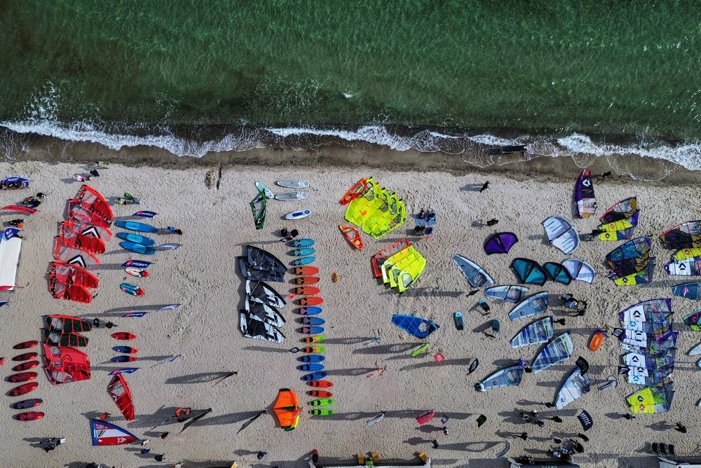 Surfový festival pri pobreží Baltského mora