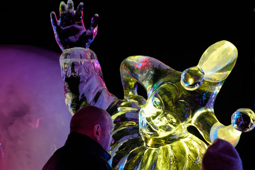 Výstava ľadových sôch v nemeckom Oberhausene