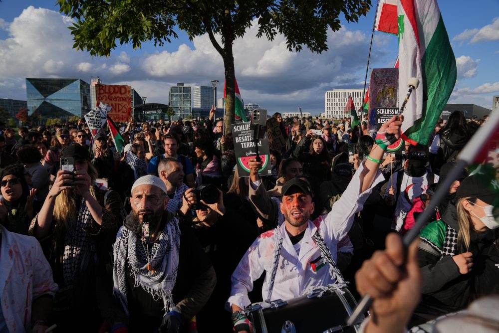 Propalestínske protesty v Berlíne