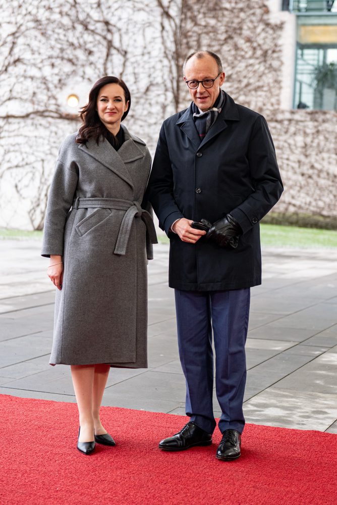Premiérka Litvy Inga Ruginiené v Nemecku