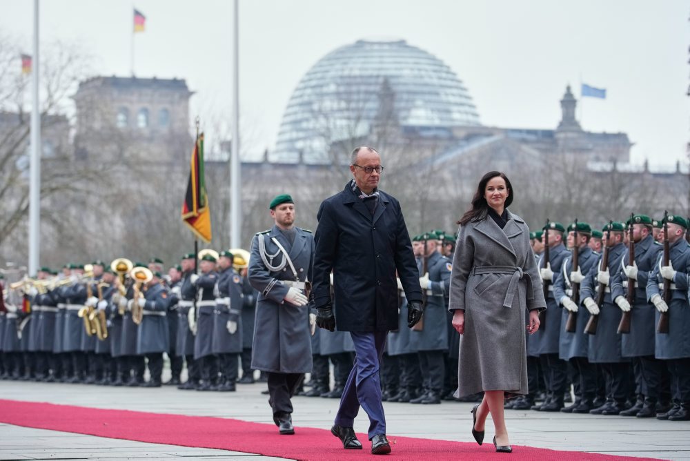 Premiérka Litvy Inga Ruginiené v Nemecku