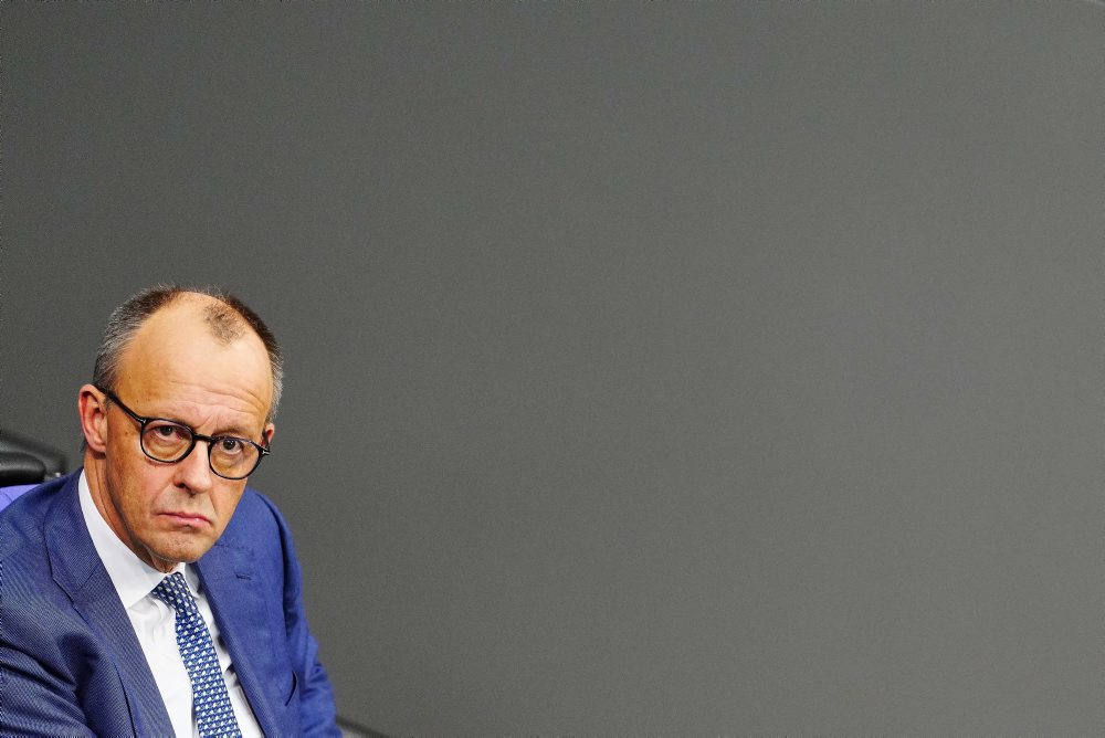 Friedrich Merz na zasadnutí nemeckého parlamentu Bundestag 