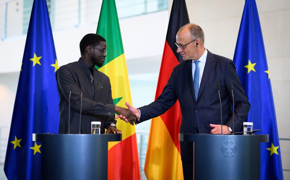 Senegalský prezident v Nemecku 