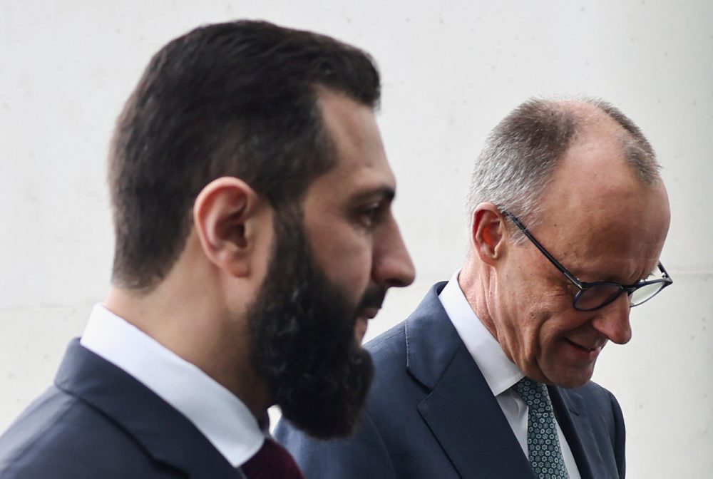 Sýrsky prezident Ahmad Šara v Nemecku 