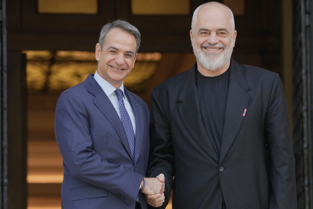 Albánsky premiér Edi Rama v Grécku