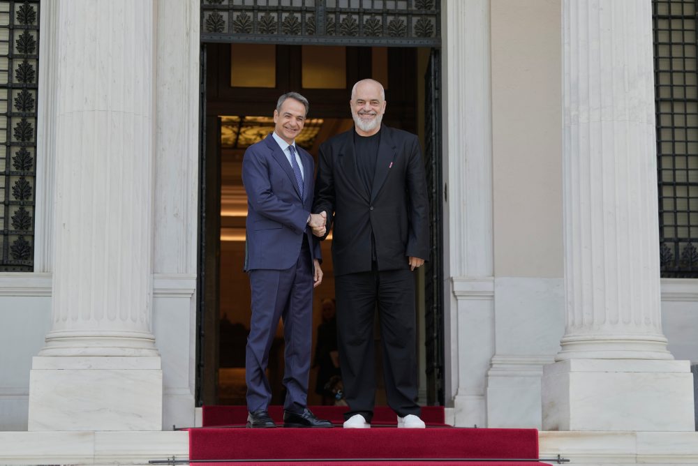 Albánsky premiér Edi Rama v Grécku