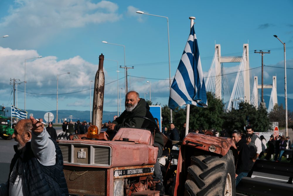 Protest farmárov v Grécku 