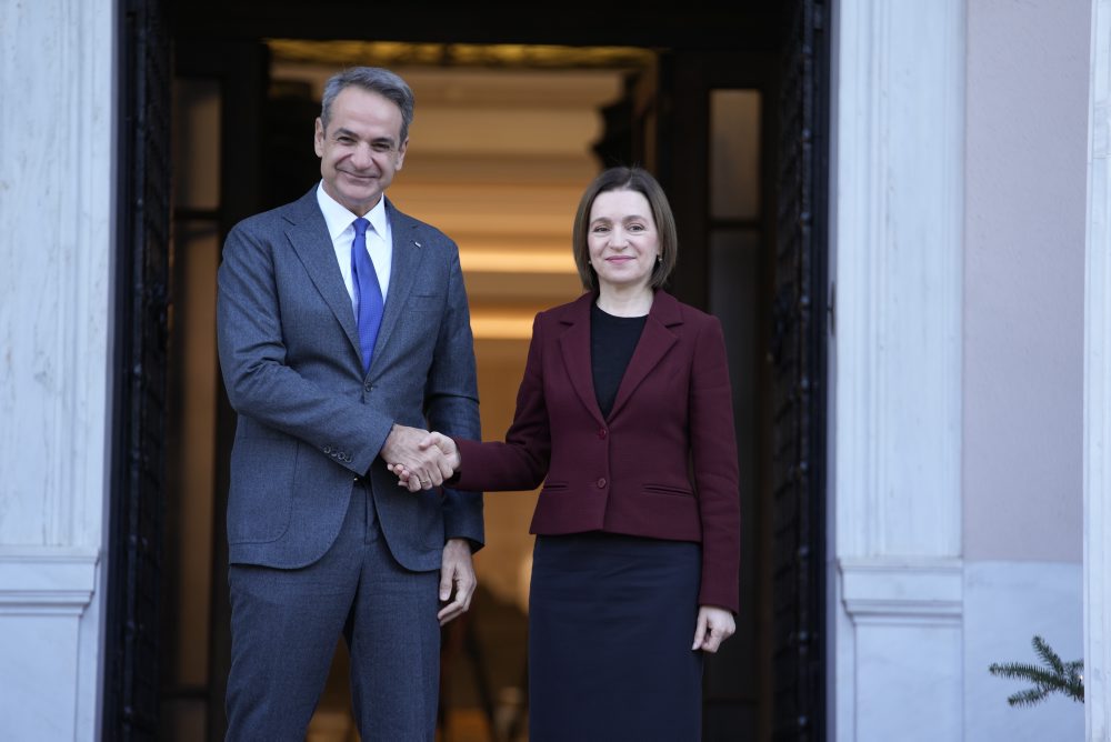 Moldavská prezidentka Maia Sanduová pricestovala na návštevu Grécka